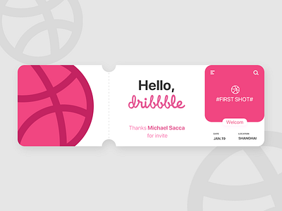 Hello Dribbble！