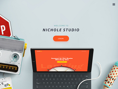 studio homepage design posters web