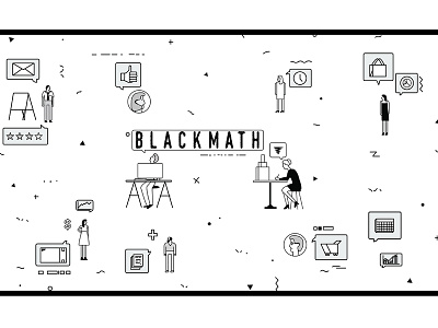 Blackmath design icon illustration ui