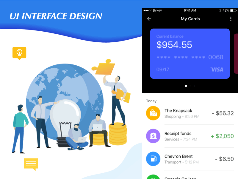 bank card UX app bank card design principle sketch ui ux