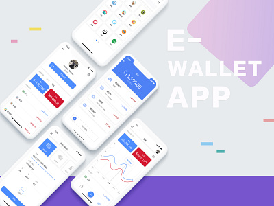 E-wallet app app design e wallet sketch ui