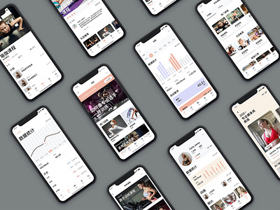 Fitness app app design fitness app sketch ui ux