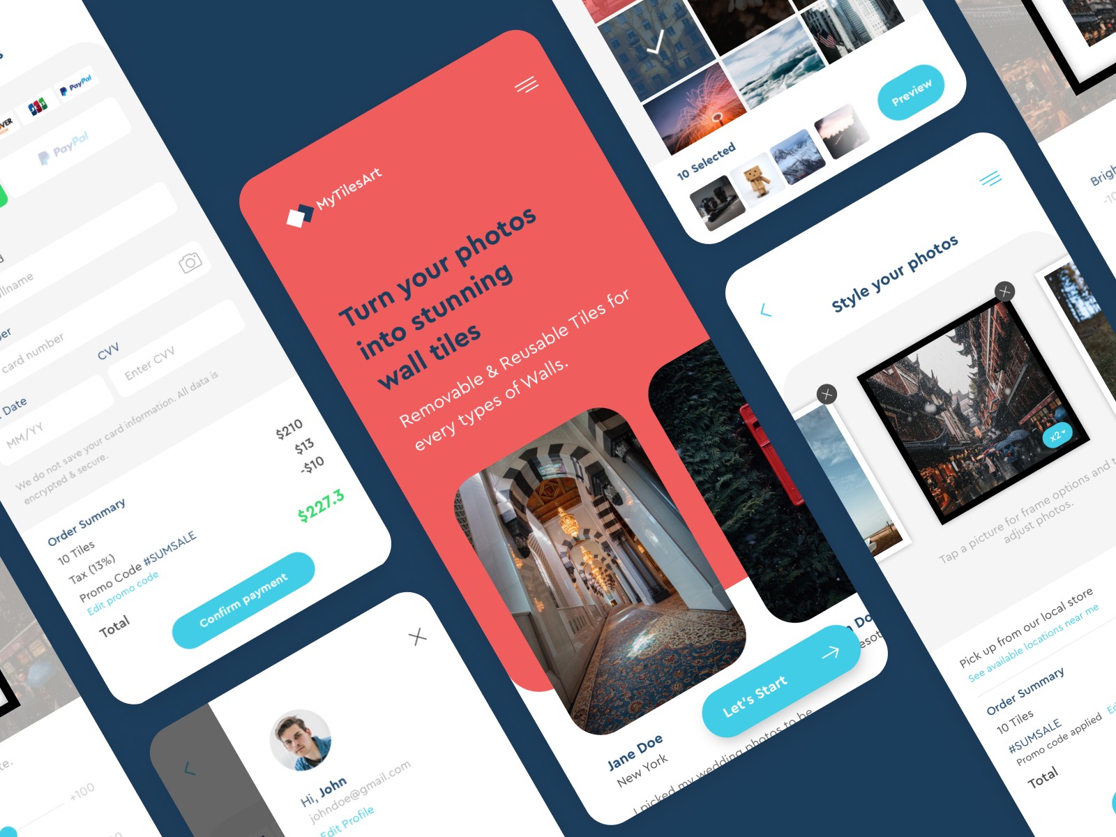 MyTilesArt Mobile App by Sandesh on Dribbble