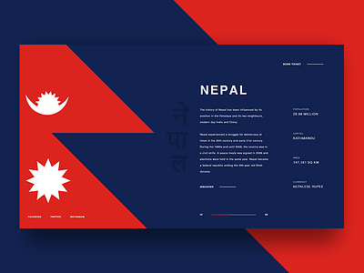 Travel Exploration - Nepal madewithxd minimal nepal travel ui ux