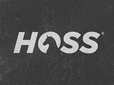 HOSS® animal design graphic design horse logo lettering logo logo design logotype minimal type design typography