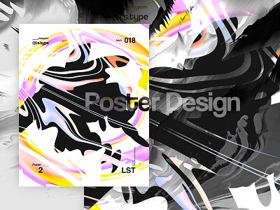 Poster Design abstract abstract art challenge design gradient graphic design logo poster poster design type typography