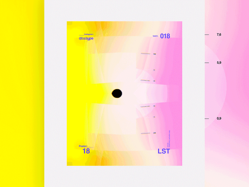 Poster #18 graphic design poster vector vivid bright colors abstract art gif art gradient gif web ux ui poster design