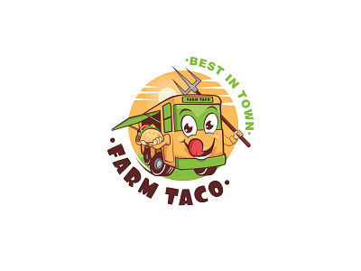 Logo car creative design farm logo logo logo design mascot taco taco logo