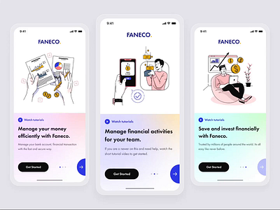 Finance Wallet Design app app design bank banking app design finance finance app financial interface minimal mobile mobile design money app onboarding online banking product product design ui ui design user interface