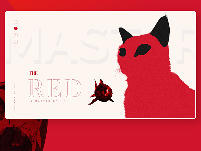 THE R.E.D cat color design fish red red color web web design webdesign website