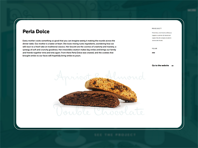 Perla Dolce branding design illustrator typography vector web website