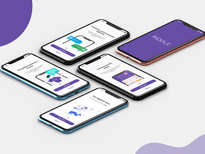 Riddle branding design illustration ui ux