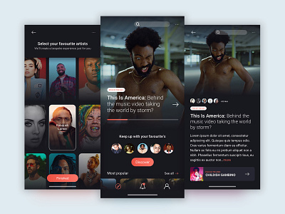 Music App UI Exploration