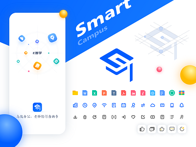 education app icons app blue education icon logo ui