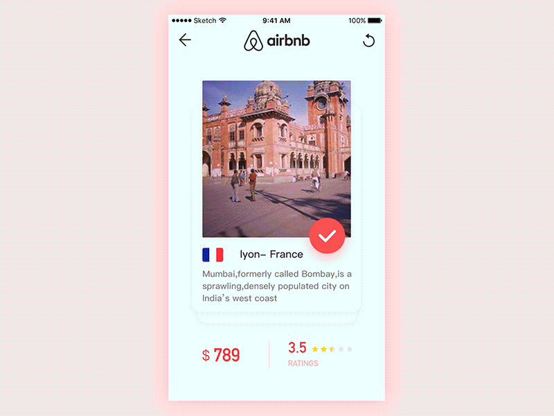 airbnb app design gif icon ios iphone motion reservation tourism ui ux