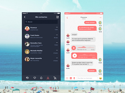 Direct messaging (mobile app) app design digital mobile ui uidesign userinterface visualdesign