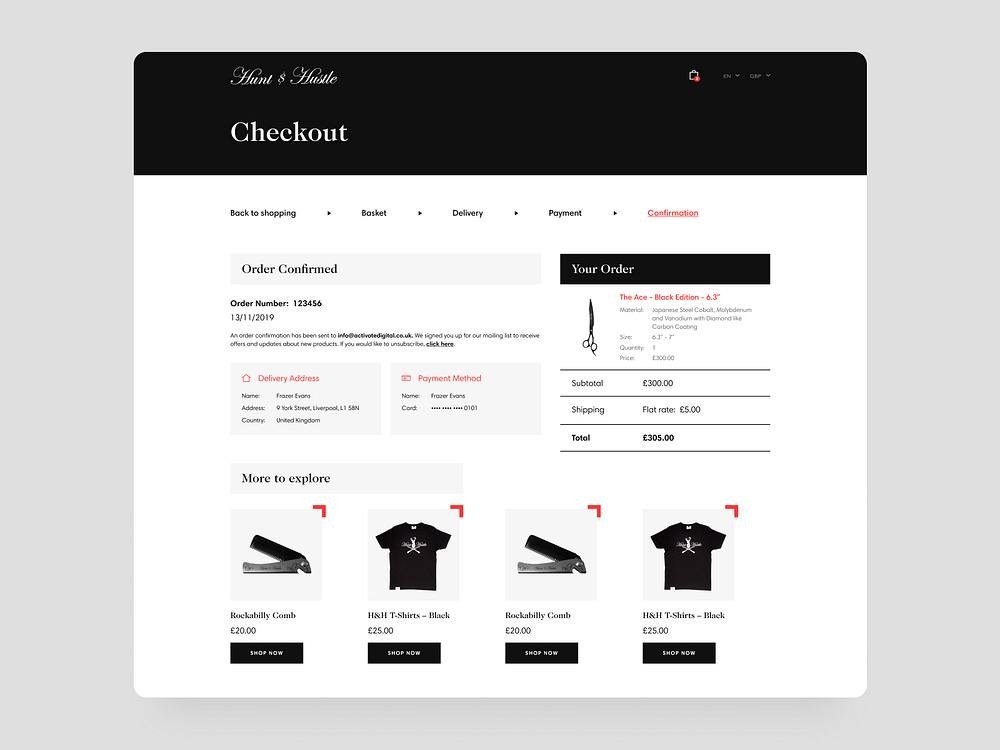 Check Out Process by Activate Digital on Dribbble