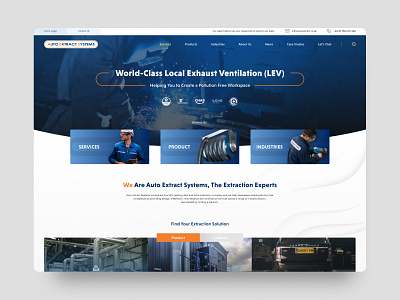 Industrial Website design industrial ui ux web website