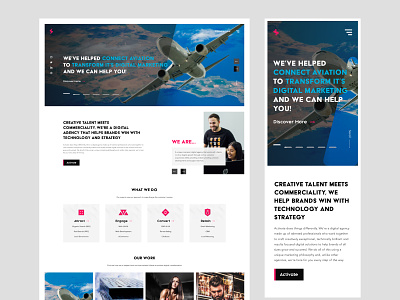 Agency Website Design agency design landing page portfolio simple ui ux web website