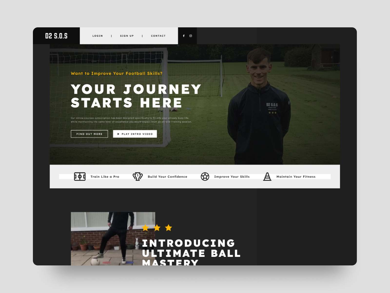 Football Coaching site by Activate Digital on Dribbble