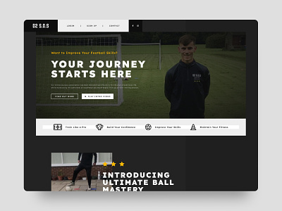 Football Coaching Website booking coaching digital football graphic design uiux web website