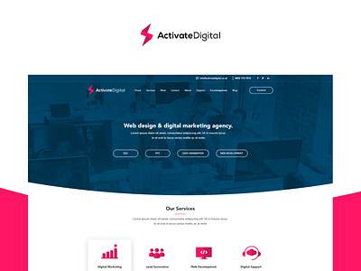 Activate Digital activate digital launch lead generation portfolio team ui ux website