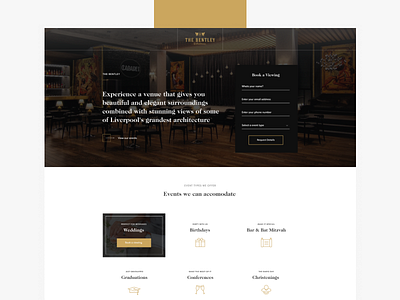 The Bentley bentley club events icon landing page ui ux web