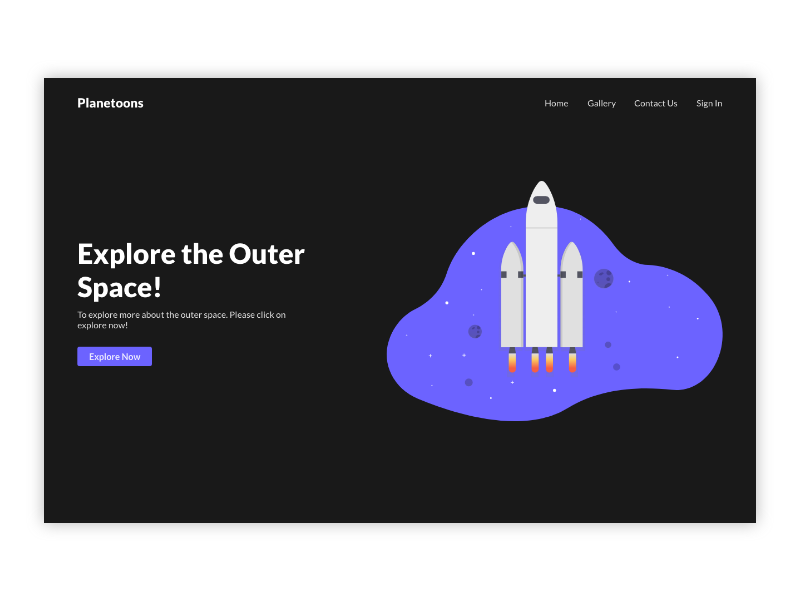 Planetoons! website illustraion
