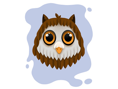 Owliver character drawing illustation owl procreate vector