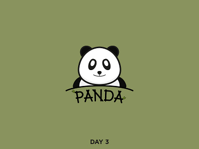 Daily Logo 3/50 - Panda branding dailylogo dailylogochallenge logo panda