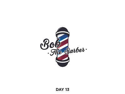 Daily Logo 13/50 - Barbershop barbershop branding calligraphy cursive dailylogo dailylogochallenge logo simple