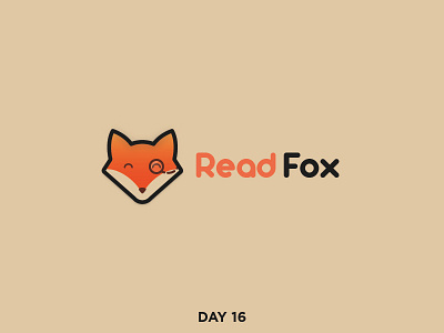 Daily Logo 16/50 - Fox branding clean dailylogo dailylogochallenge illustration logo vector