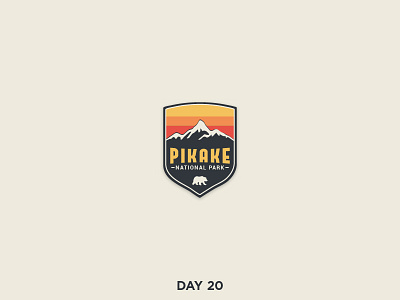 Daily Logo 20/50 - National Park art branding clean dailylogo dailylogochallenge logo mountain national park simple vector