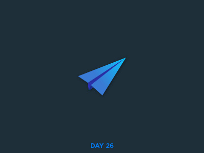 Daily Logo 26/50 - Paperplane art brand branding clean dailylogo dailylogochallenge logo mark paperplane plane simple vector