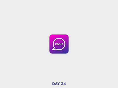 Daily Logo 34/50 - Social Media app brand branding chat clean dailylogo dailylogochallenge logo mark simple vector