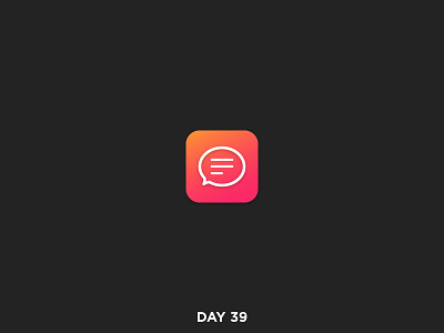 Daily Logo 39/50 - Messaging App app brand branding chat clean dailylogo dailylogochallenge logo mark messaging simple vector
