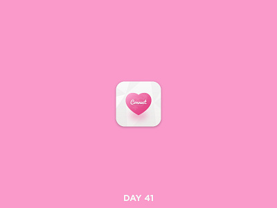 Daily Logo 41/50 - Dating App app brand branding clean dailylogo dailylogochallenge dating heart logo mark simple vector