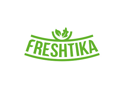 Freshtika logo brand darencurtis design food fresh freshtika healthy logo strong symbol