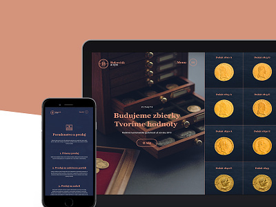 Bukovčák Web brand coin darencurtis design homepage responsive ui web