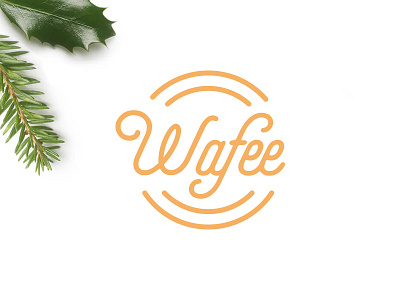 Wafee logo bake cake christmas darencurtis design logo logodesign online sweet wafee