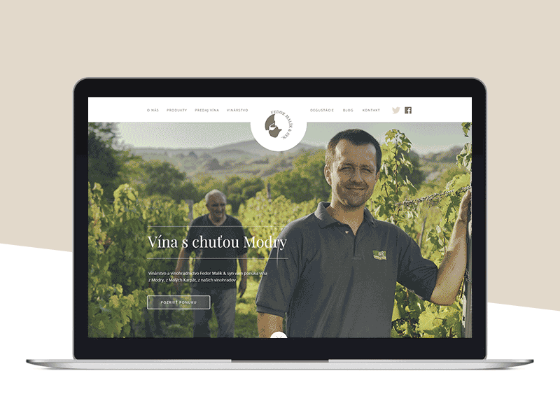 Fedor Malík web darencurtis design elegant homepage mobile photo photography responsive web webdesign website wine