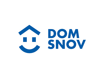 Dom Snov Logo blue building company darencurtis dream house logo