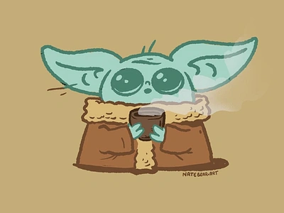 Baby "The Child" Yoda babyyoda cartoon illustration maythe4th maythe4thbewithyou maythefourth starwars thechild