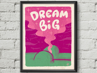 Dream Big - Fart Print screen print silkscreen