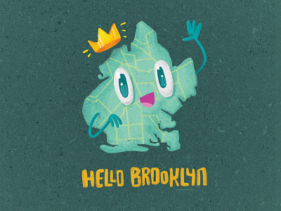 Hello Brooklyn Map brooklyn cartoon kawaii map tees