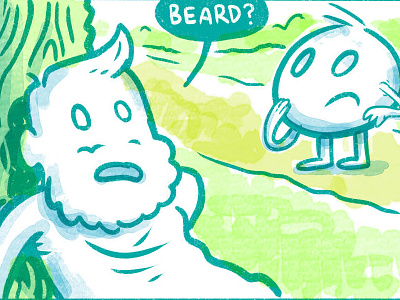 Comic - Epic Beard Game beards comics digital illustration watercolor
