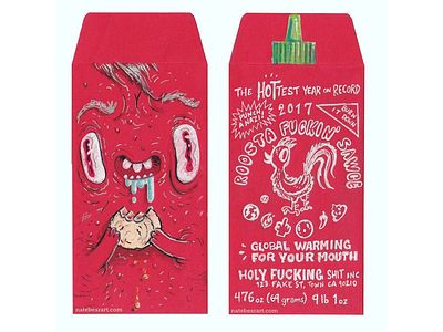 Red Envelope Art art chinese new year illustration red envelope sriracha