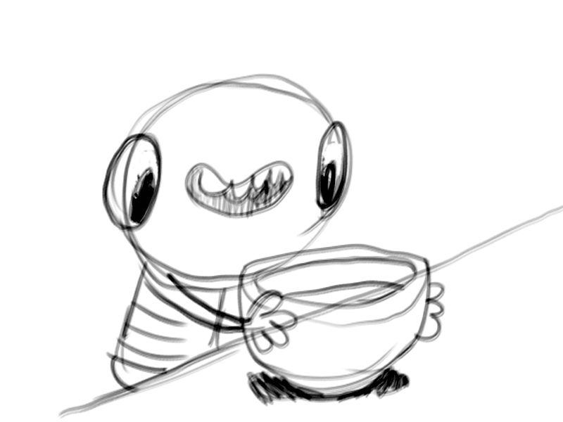 Fly In aniamtion animation test animators cartoon cartooning fly food soup