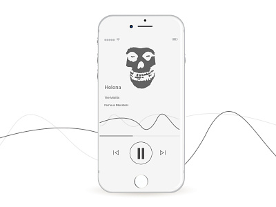 DailyUI #009 dailyui minimal misfits music player ui ux