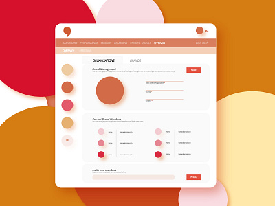 account settings redesigned account desktop orange product design saas settings ui ux